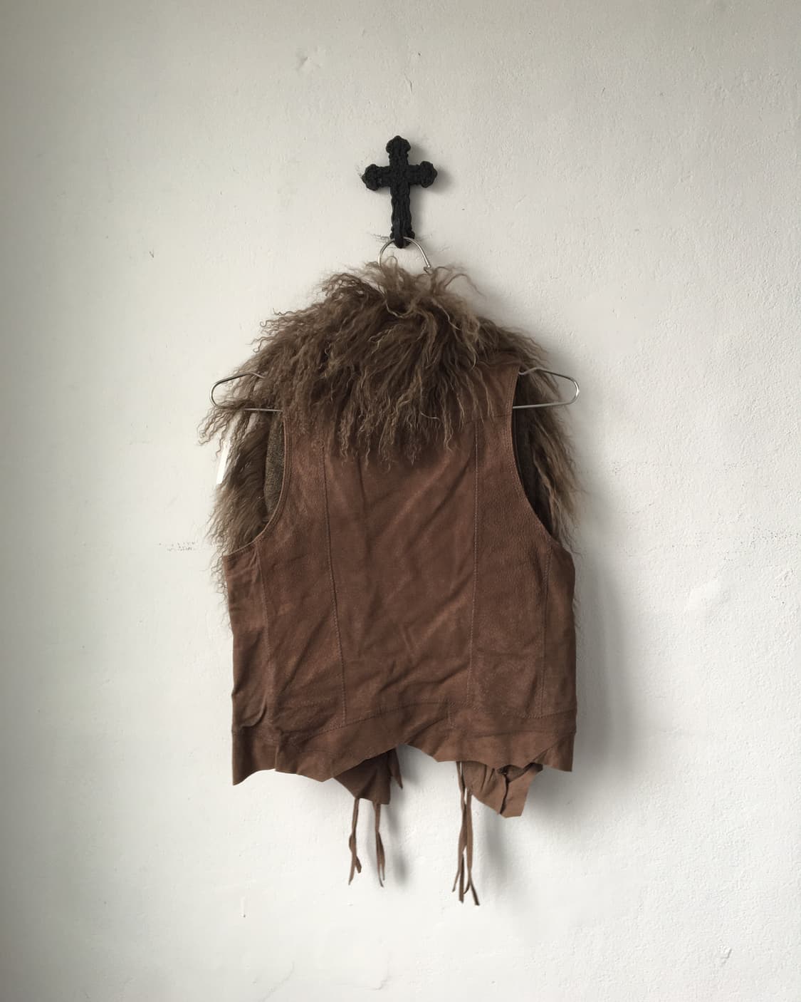 Goa tibet lamb fur layer vest 상품이미지3