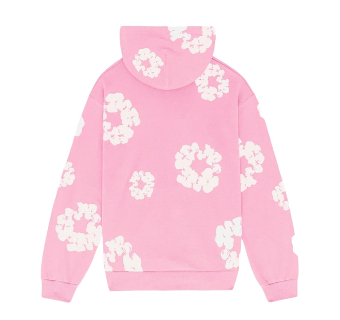 데님티어스 후드 스웻셔츠 핑크 상품이미지2