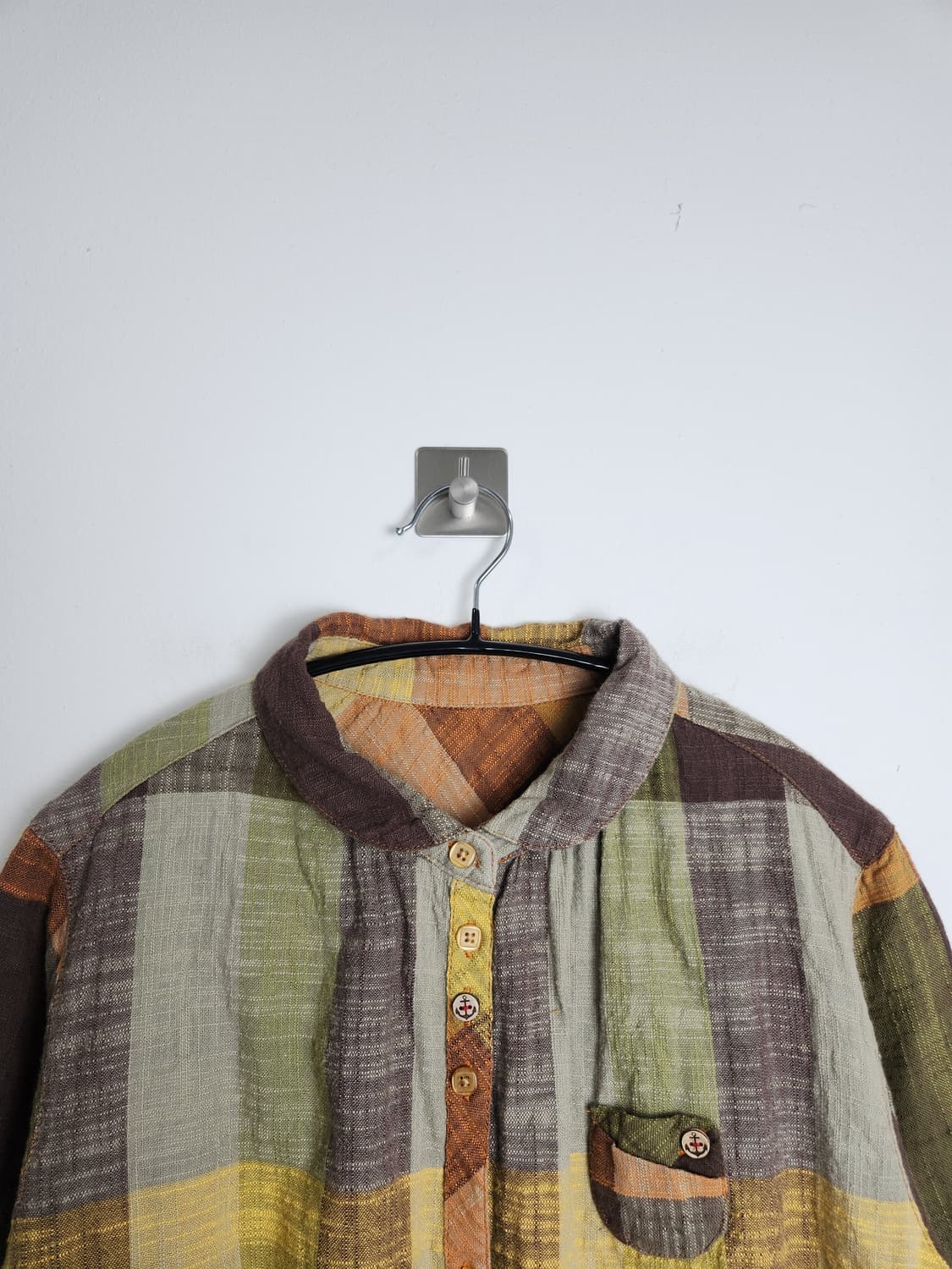 내추럴 체크 블라우스 상품이미지7