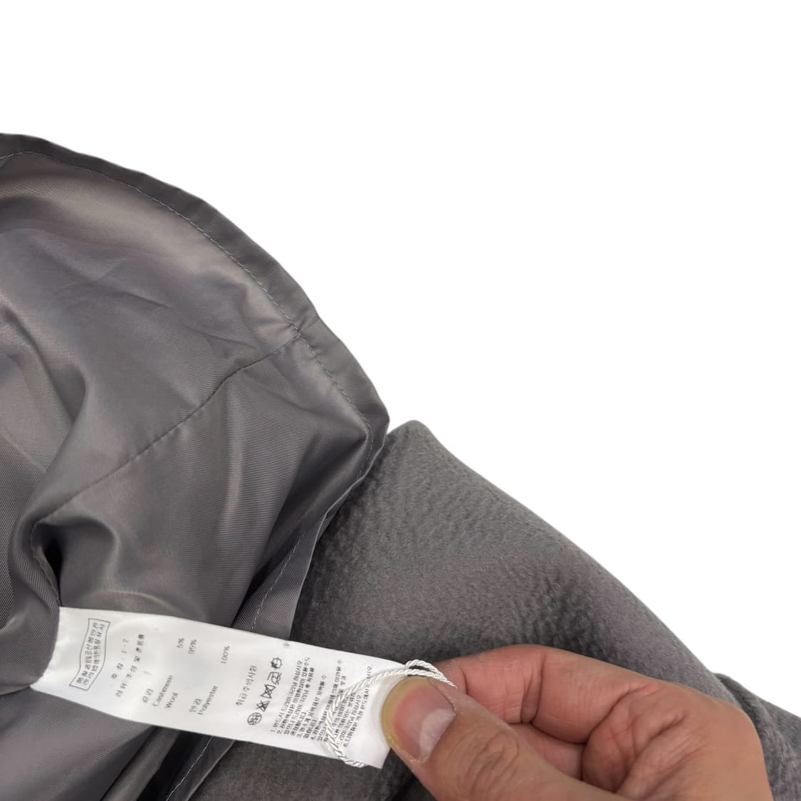 줄로그 울 캐시미어 벨티드 코트 상품이미지4