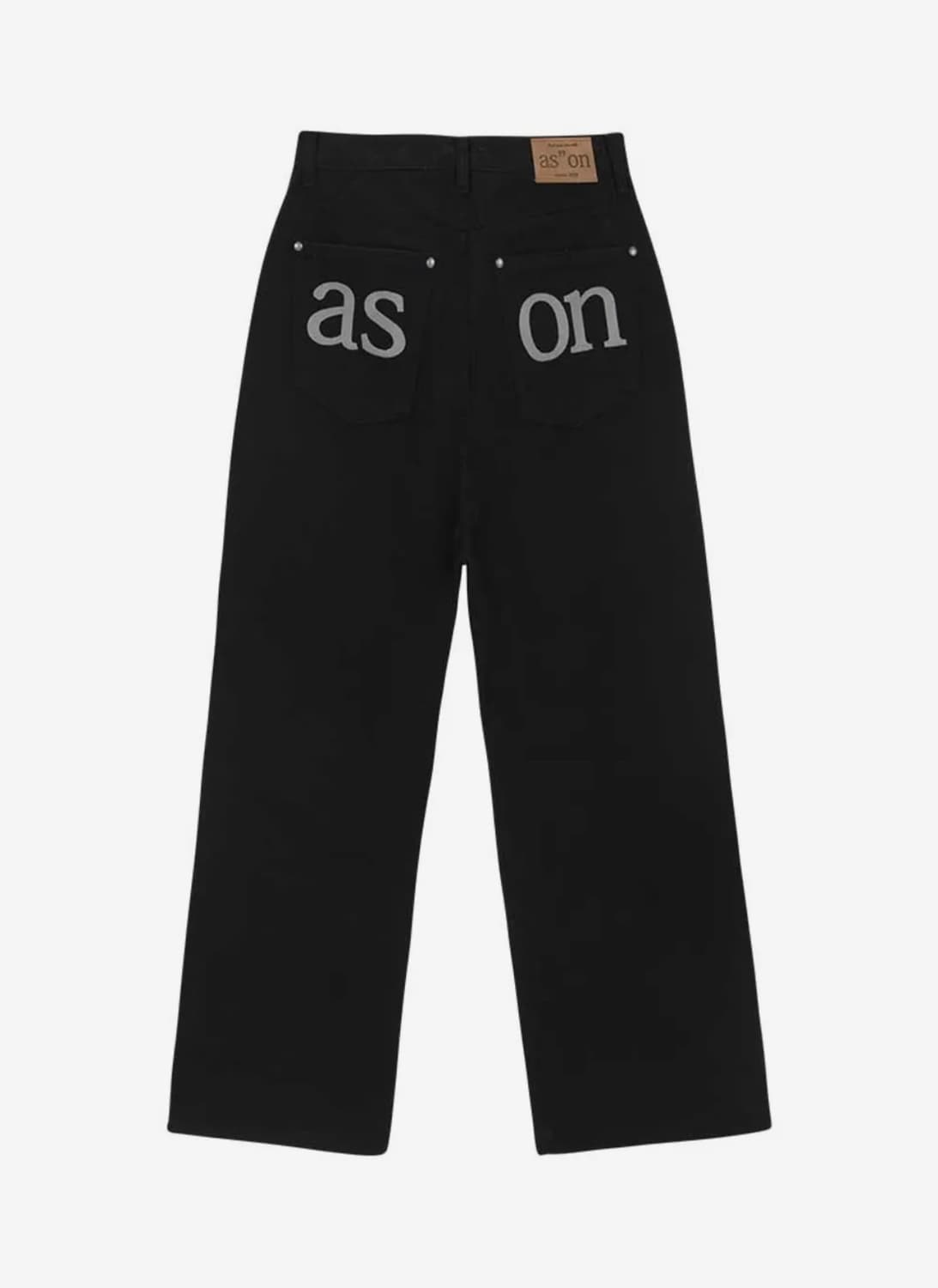 애즈온 스모그 팬츠 블랙 SMOG WIDE PANTS BLACK S 상품이미지1