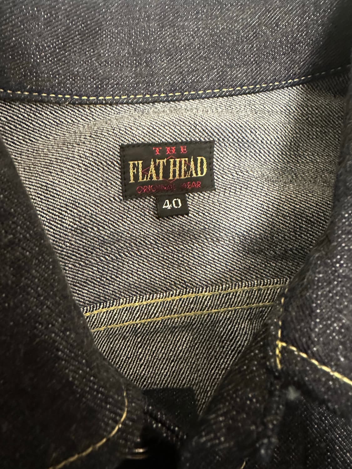 더플랫헤드 데님자켓 리라이더 40사이즈(완전 새제품)FN-OJ-D103 상품이미지5