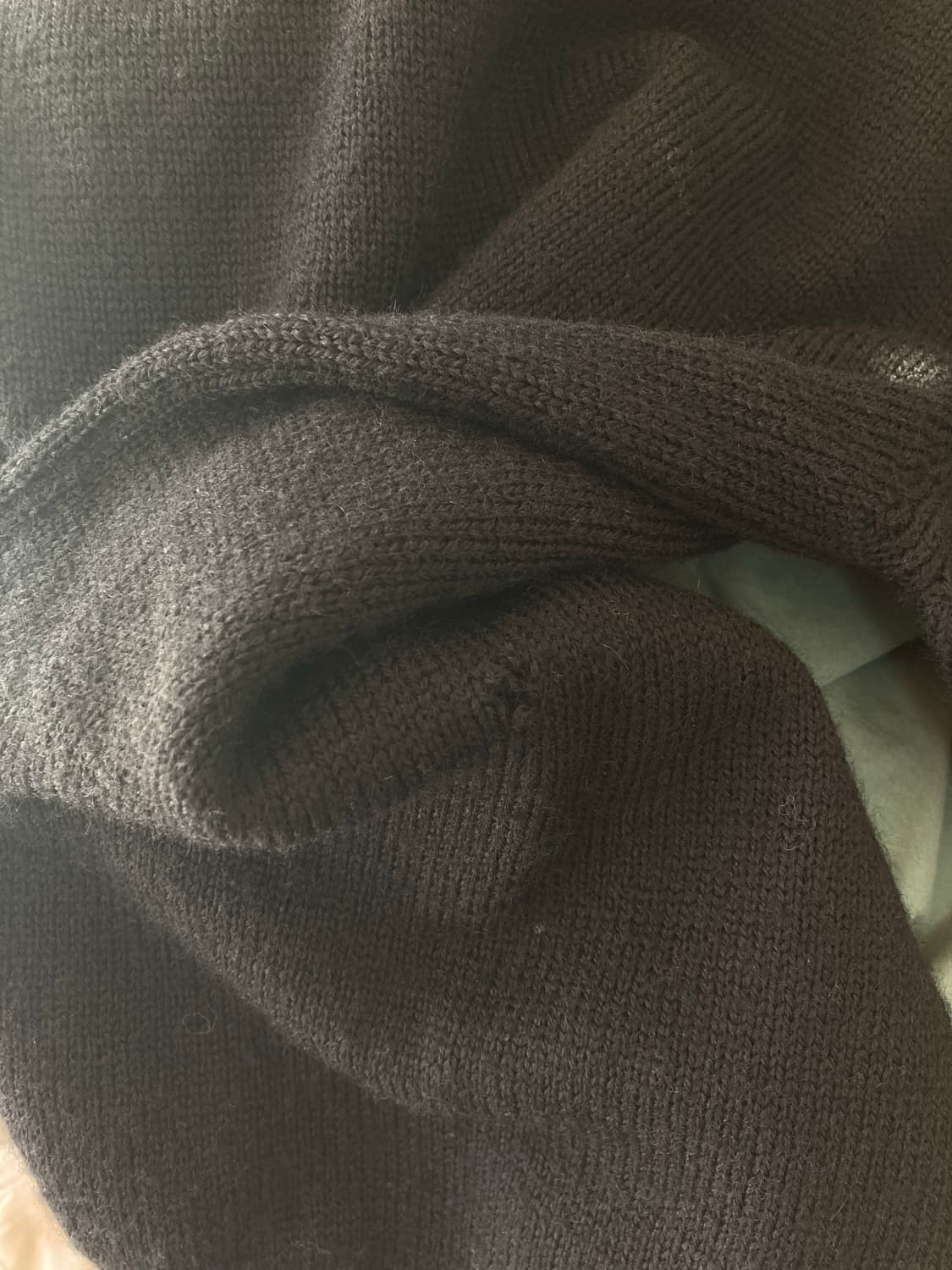 91aw 꼼데가르송 울 블랙 니트 상품이미지4