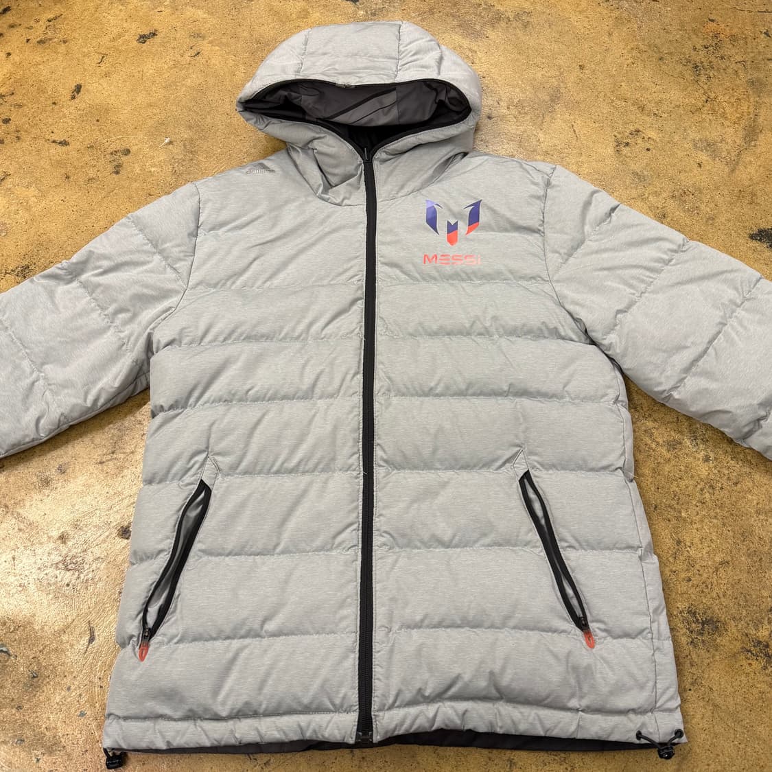 [정품/100] 아디다스 메시 경량 패딩 회색 양면 b15 상품이미지3