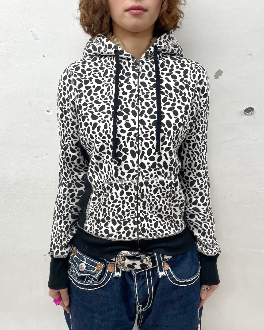 Milk Cow Fur Hooded Zip-Up 상품이미지2