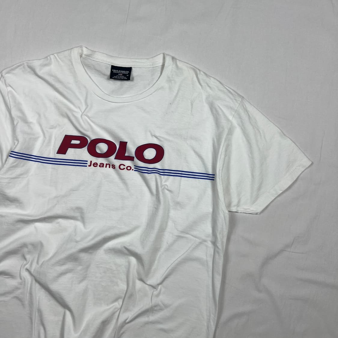 90’s 폴로진스 polo jeans 스펠아웃 프린트 반팔티 상품이미지3