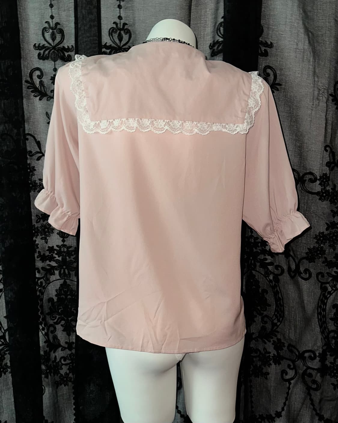 Pink lace my melody blouse 상품이미지3