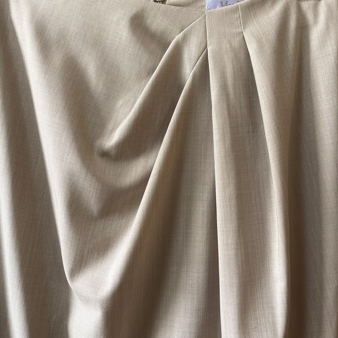 M) MaxMara 메인라인 울-실크 하계 드레이프 스커트  상품이미지6