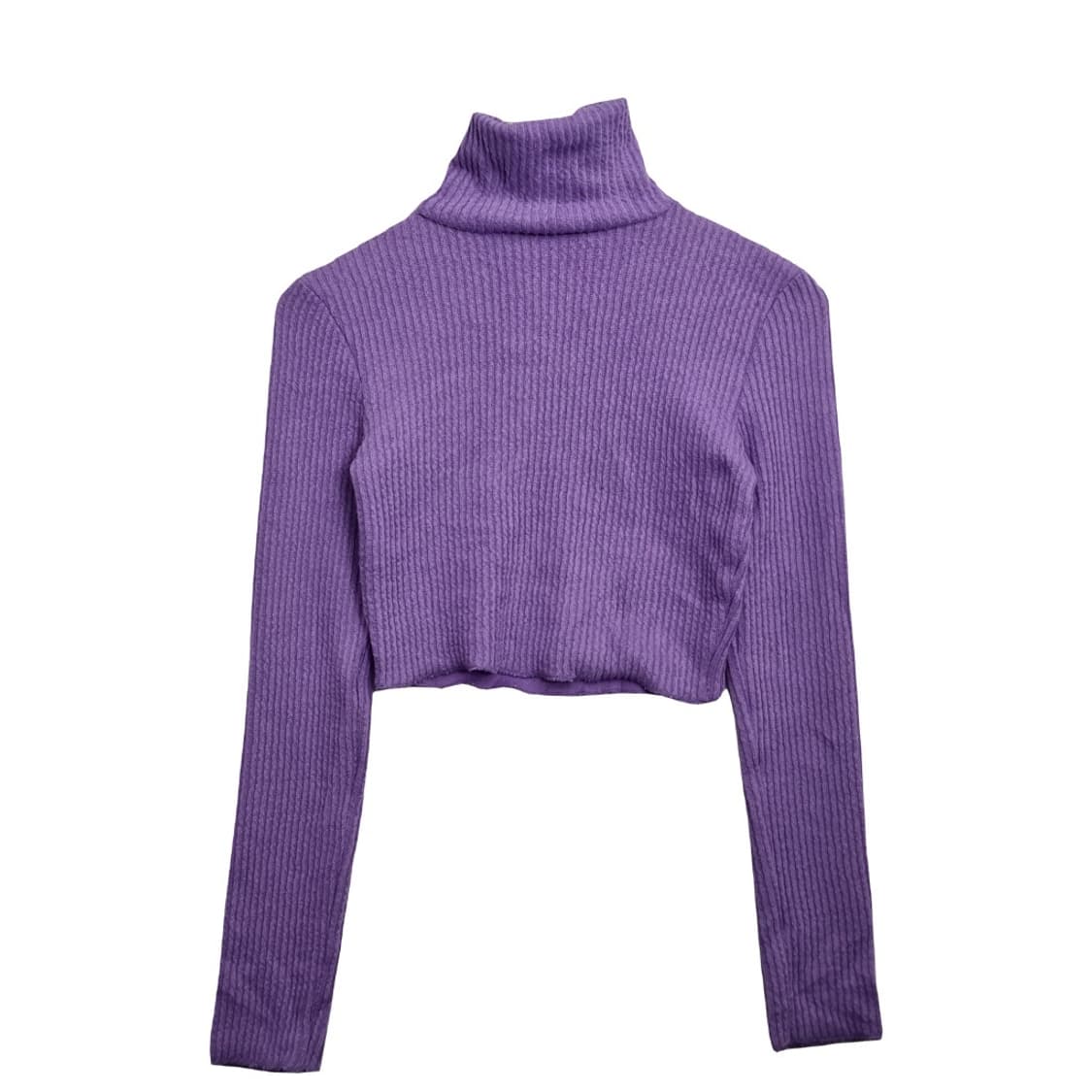 버쉬카 퍼플 크롭 니트  상품이미지1