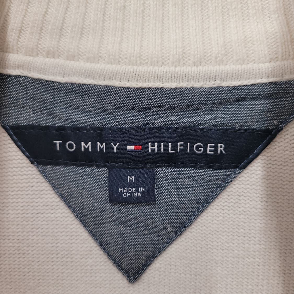 Tommy Hilfinger 타미힐피거 스트라이프 반집업 니트 상품이미지4