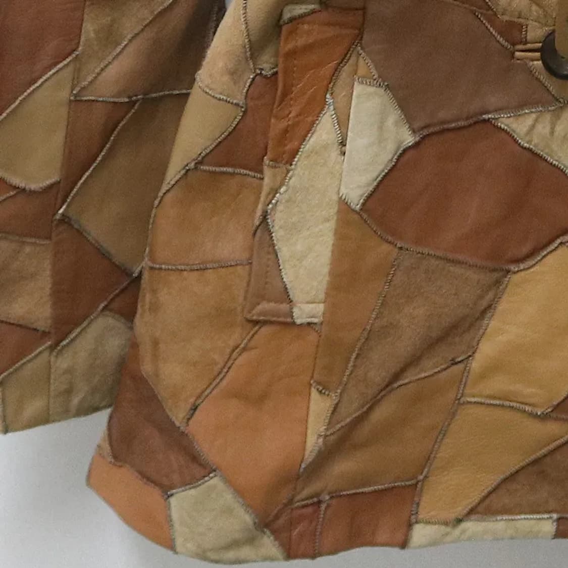 PINK PAPILLON 가죽 패치워크 벨트 자켓 62303 상품이미지6