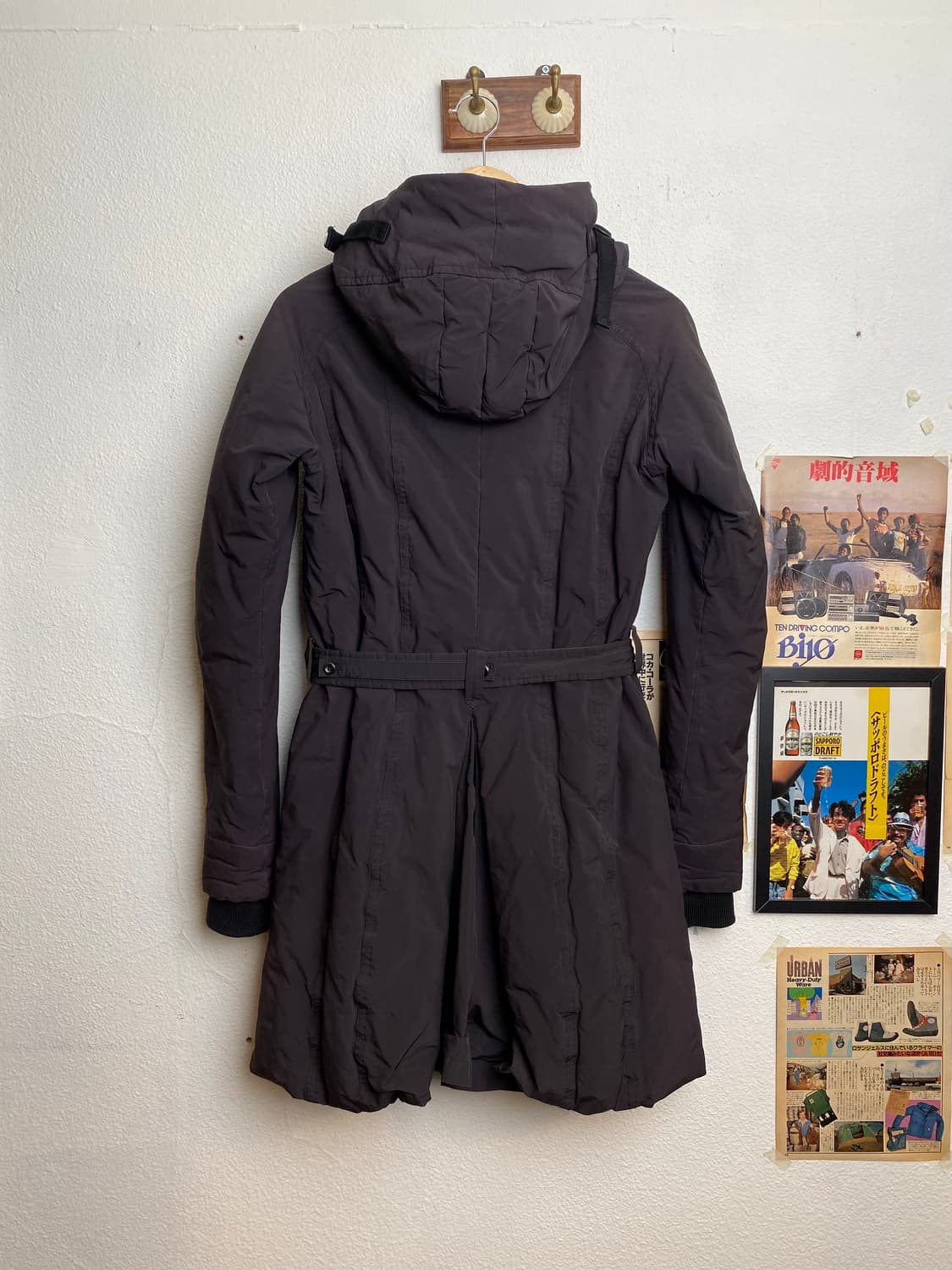 더 비리디안  워싱 하이넥 패디드 코트 상품이미지3