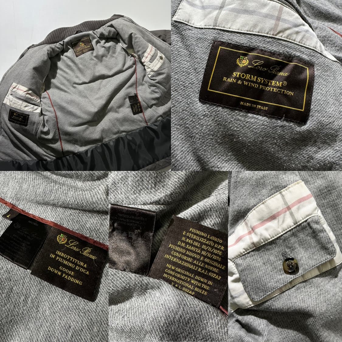 로로피아나 구스다운 캐시미어 블렌드 라이닝 패딩 자켓 상품이미지9