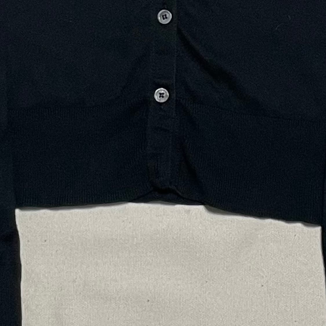 XS 폴로랄프로렌 여성용 블랙 코튼 가디건 상품이미지8