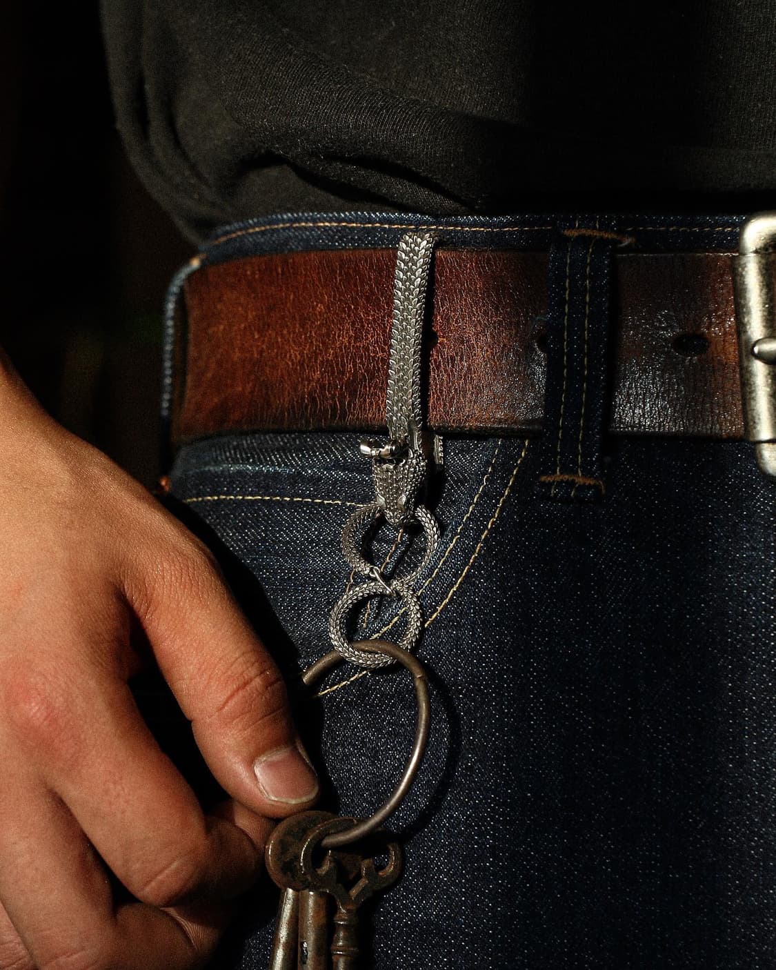 콜로니스트 스네이크 버클 키링 세트 snake bite & 8ring 상품이미지4