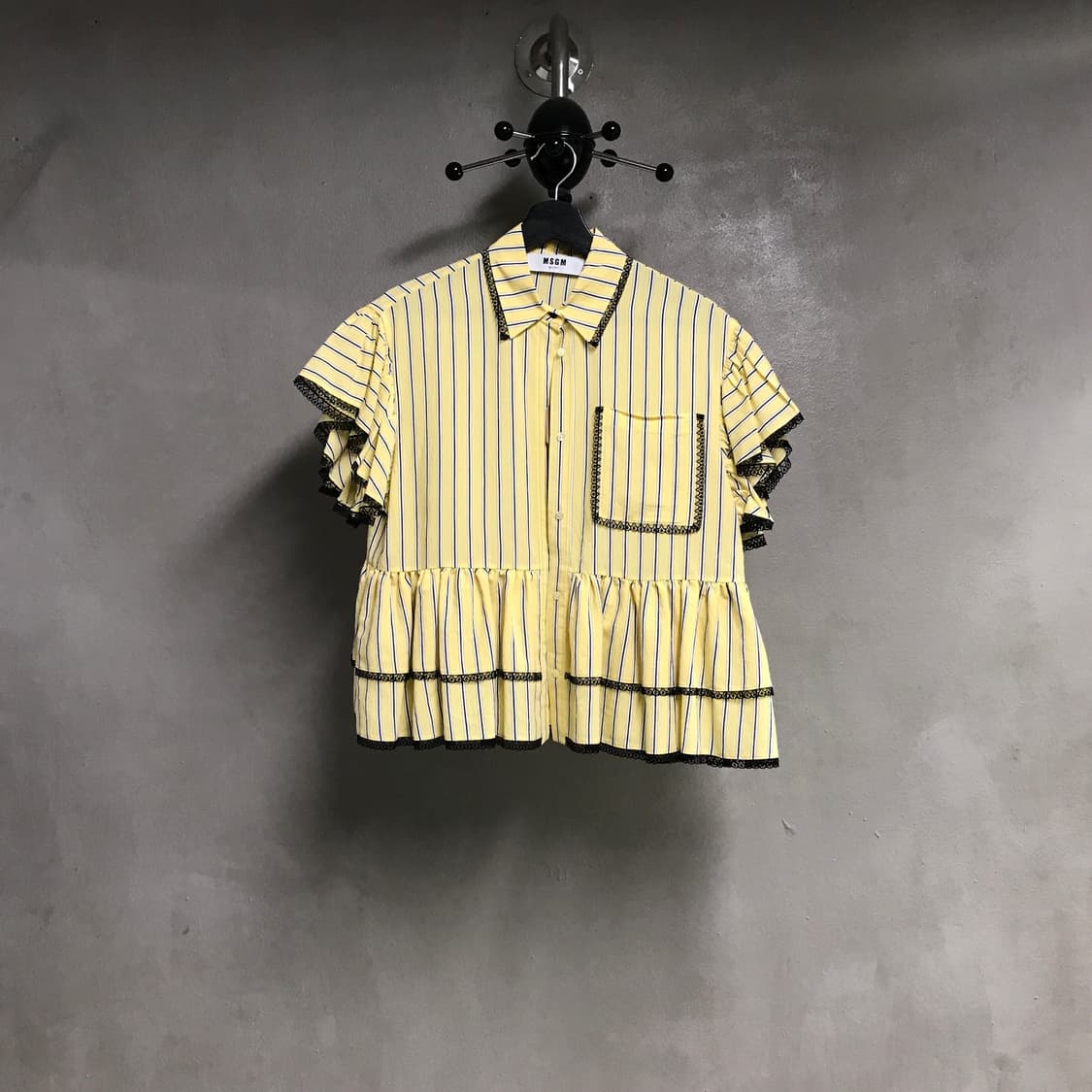 MSGM 스트라이프 반팔 셔츠 38(W) 상품이미지1