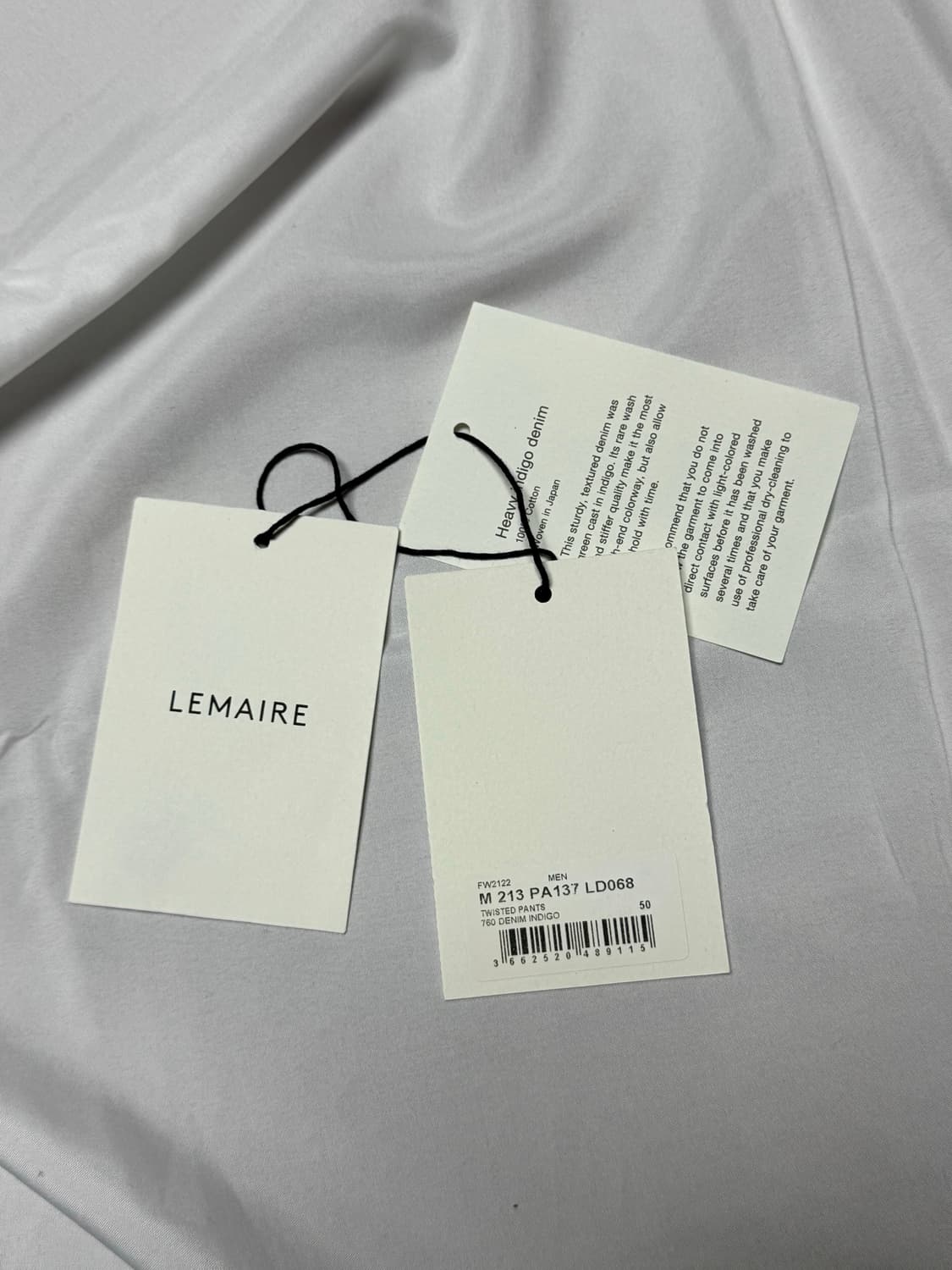 르메르 트위스트 벨티드 데님 인디고 50 상품이미지5