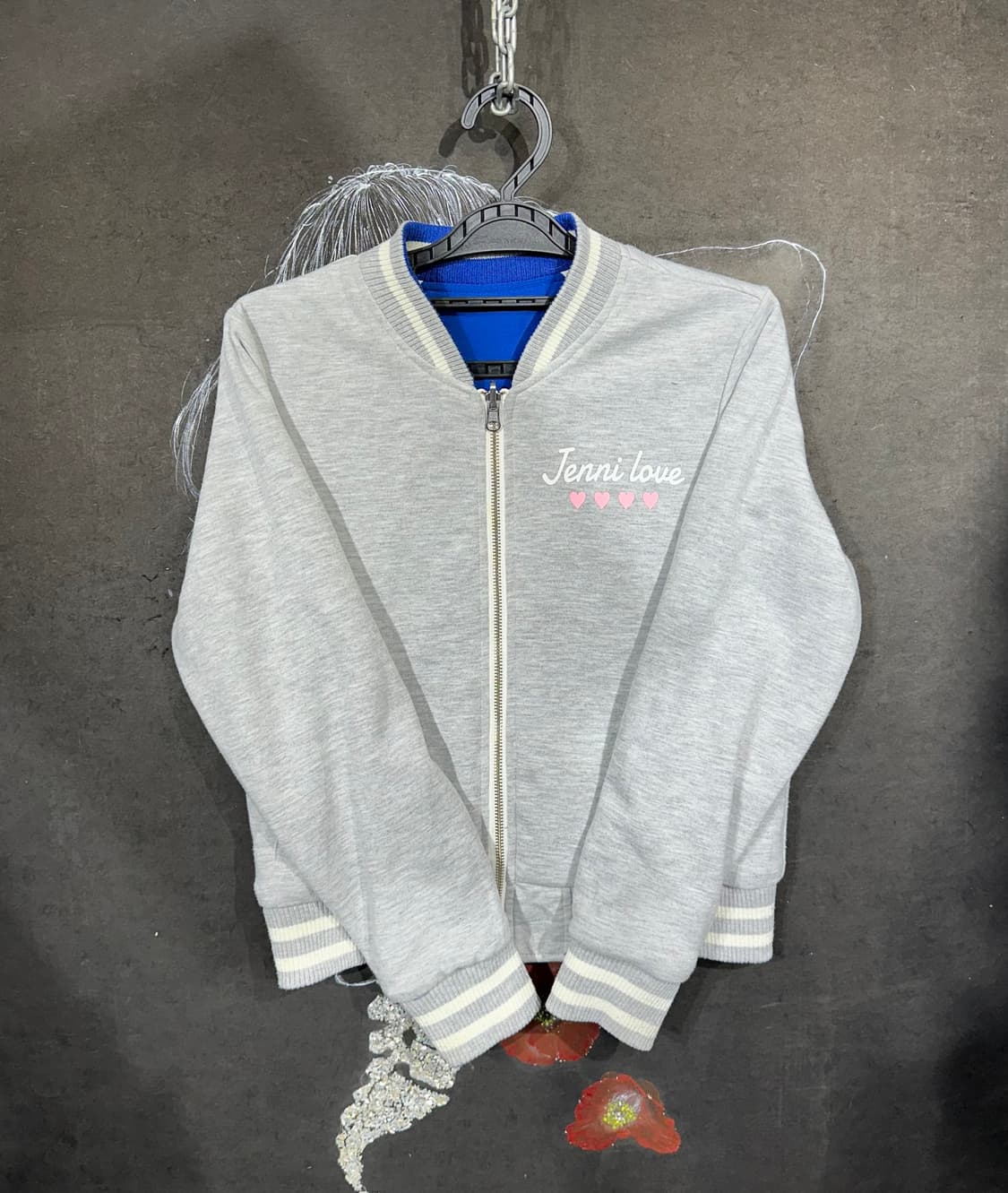 일본빈티지 Jennilove 양면 리버시블 스카잔 M 상품이미지6