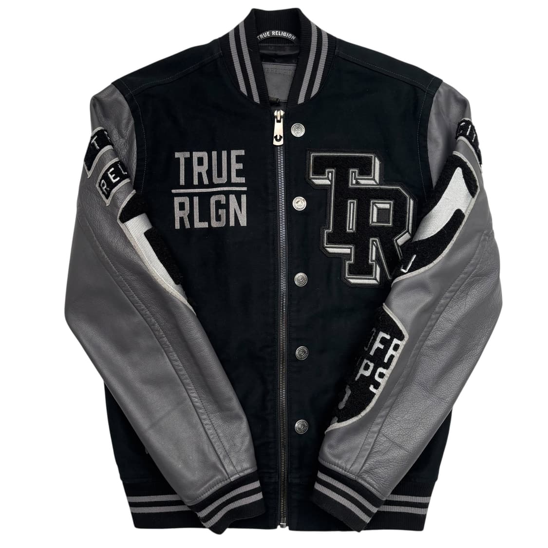 트루 릴리전 몰스킨 레더 바시티 자켓 S 상품이미지1