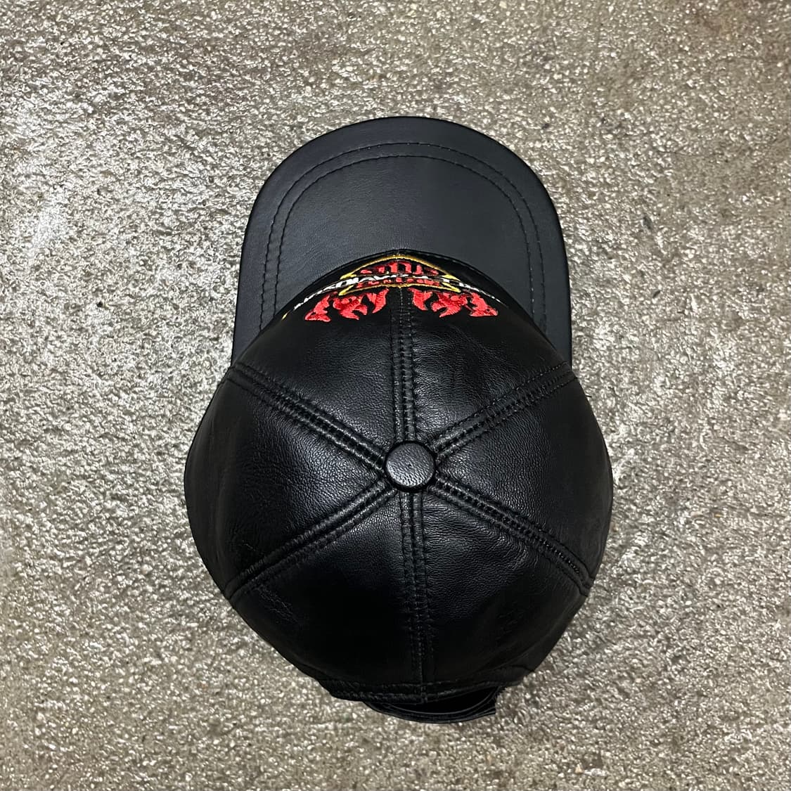 빈티지 할리데이비슨 로고 레더 볼캡 상품이미지3