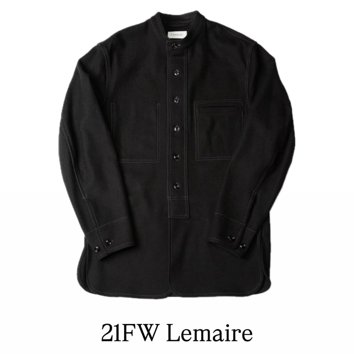 [46] 21FW 르메르 펠티드 롱 오버셔츠 (황금매물) 상품이미지1