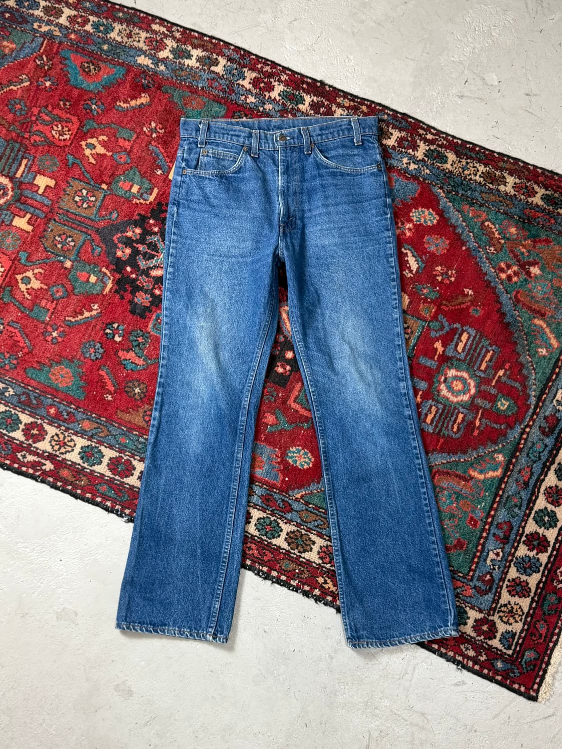 80's USA Made 빈티지 리바이스 517 오렌지탭 체인스티치 상품이미지1