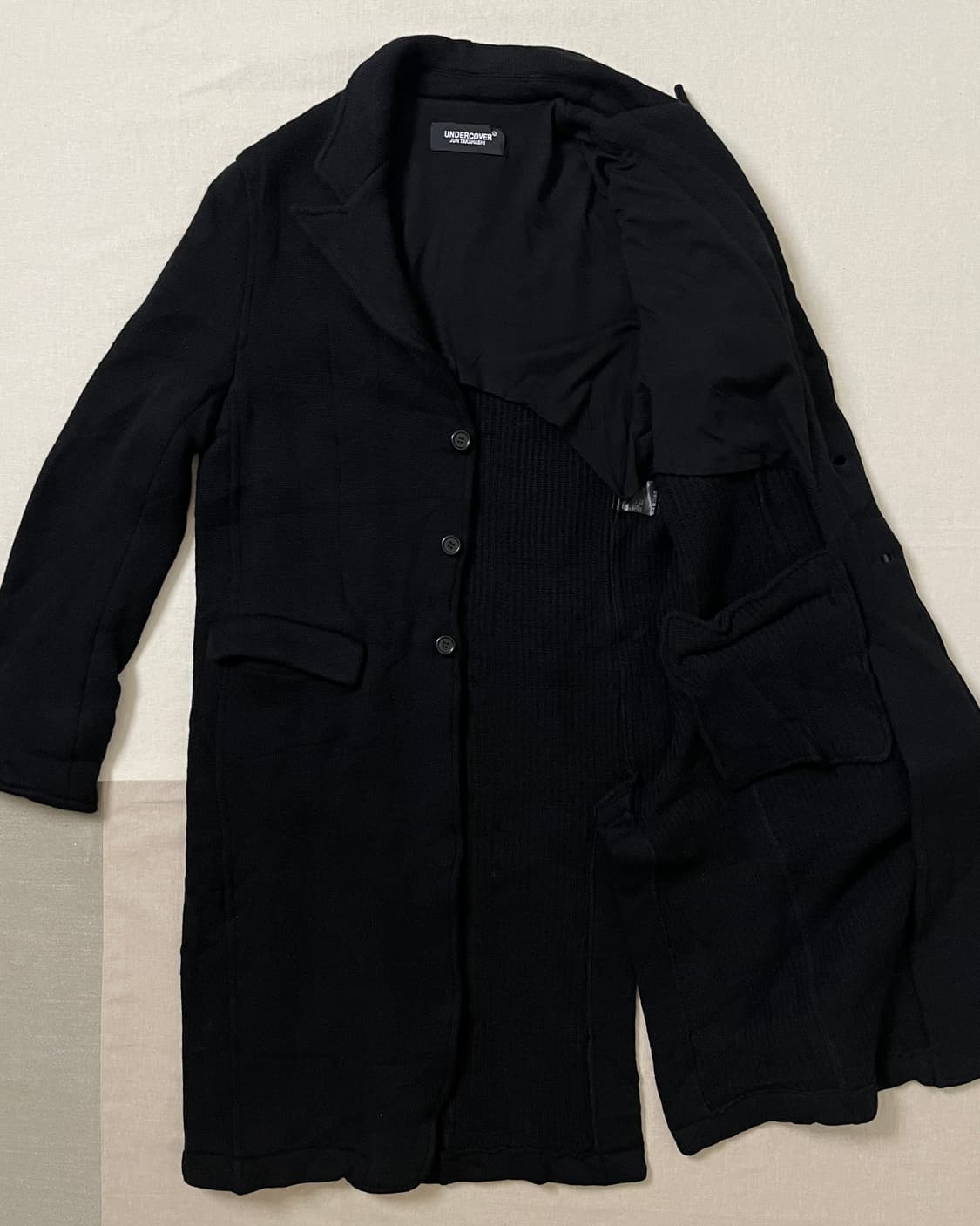 언더커버 19aw 축융 울 니트 코트 undercover 시계테엽오렌지 상품이미지4