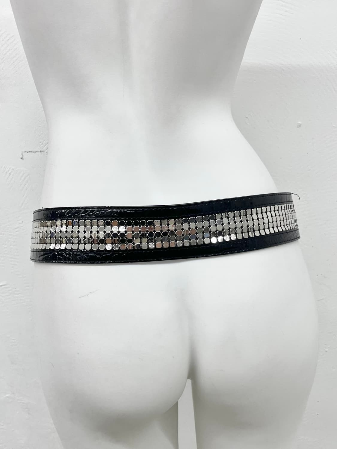블랙페어리 와이드 큐빅 벨트 상품이미지4