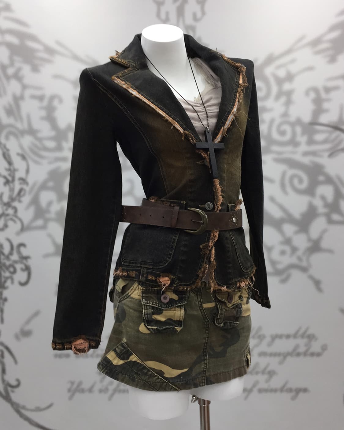 Grunge denim jacket 상품이미지2