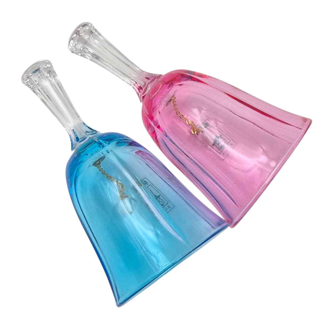 90s 오타루 핸드블로운 컬러 유리 벨 1p 상품이미지4