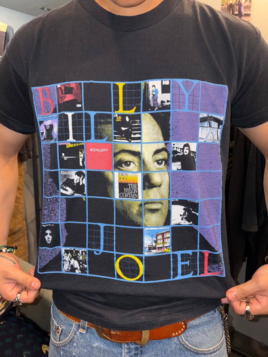 89-90 Billy Joel Storm Front tour T-sh 상품이미지5