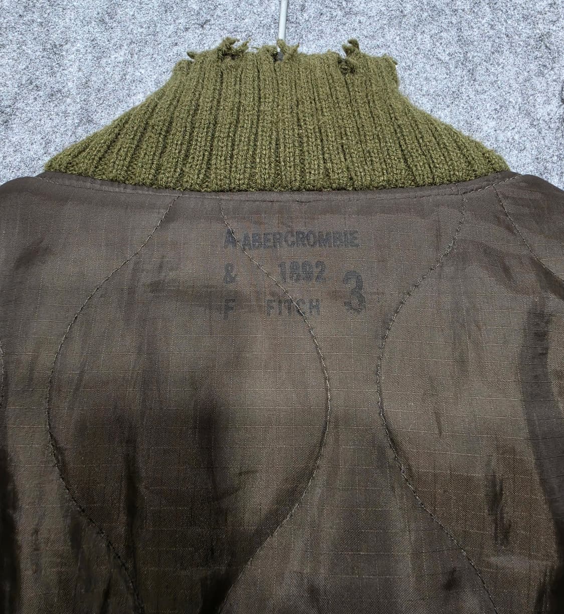 아베크롬비 앤 피치 빈티지 퀼팅 양털 안감 라이너 자켓 S 상품이미지5