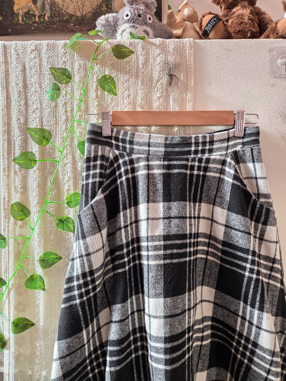 체크 포근 스커트 상품이미지2