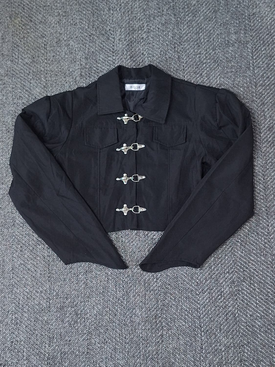 빈티지 파이어버클 바이커 코튼 크롭 자켓 상품이미지1