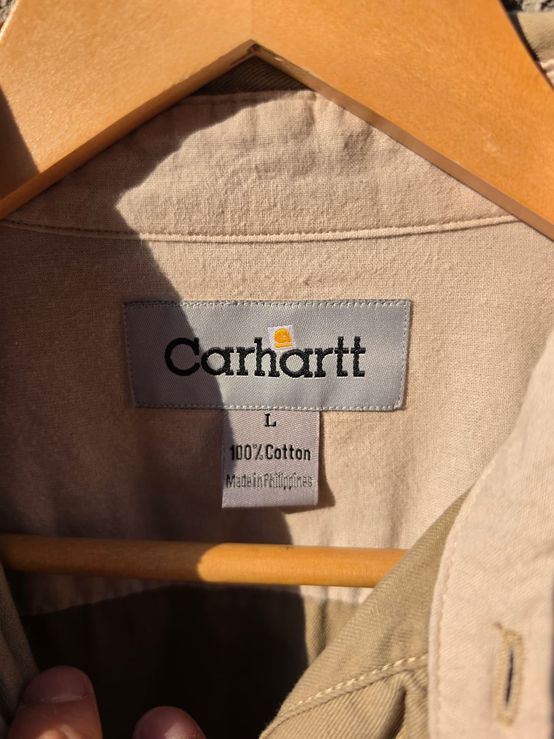 칼하트 베이지 워크 긴팔 셔츠 - 베이지 상품이미지3