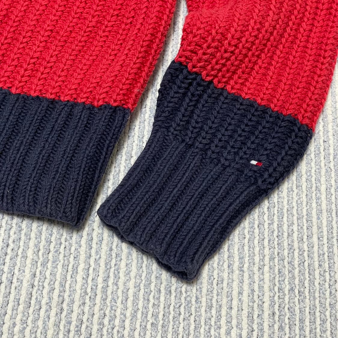 TOMMY HILFIGER 헤비코튼 크루넥 니트탑 상품이미지3