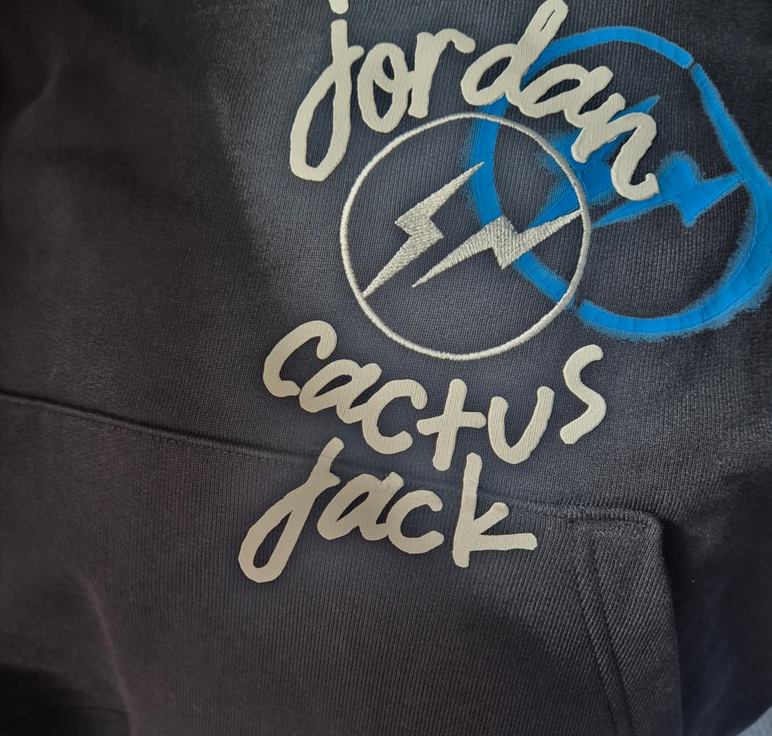 (새상품) 조던 x 트래비스 스캇 x 프라그먼트 후드 블랙  상품이미지2