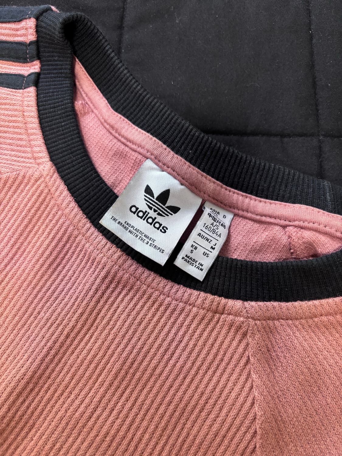 아디다스 삼선 와플 슬림 티셔츠 클레이 스트라타 브라운 S사이즈 상품이미지3