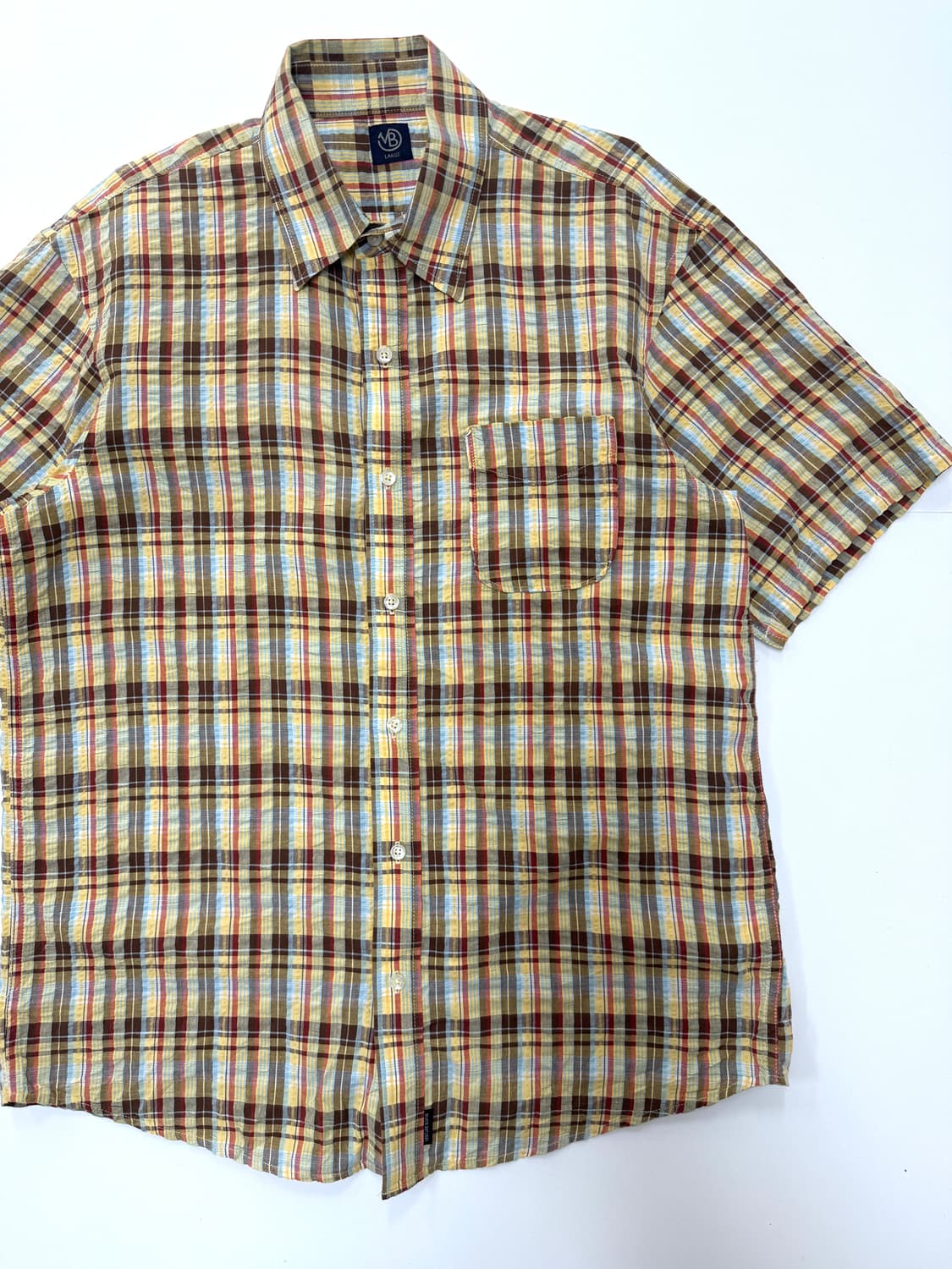 Tacay 빈티지 체크 오버핏셔츠 상품이미지2