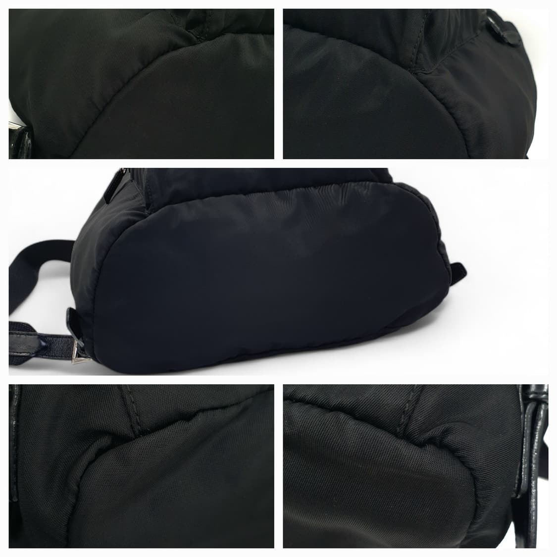 프라다 리나일론 원포켓 블랙 백팩 B4650F 상품이미지9