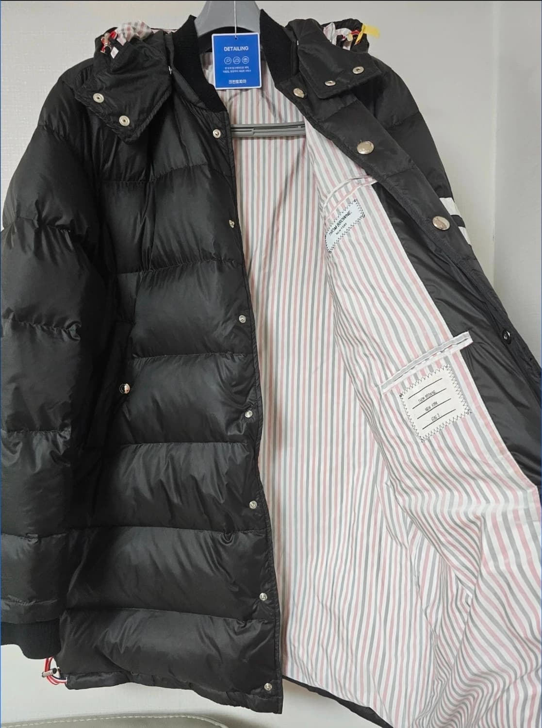 *급처*톰브라운 사선완장 구스다운 롱패딩(3/100/정품) 상품이미지3