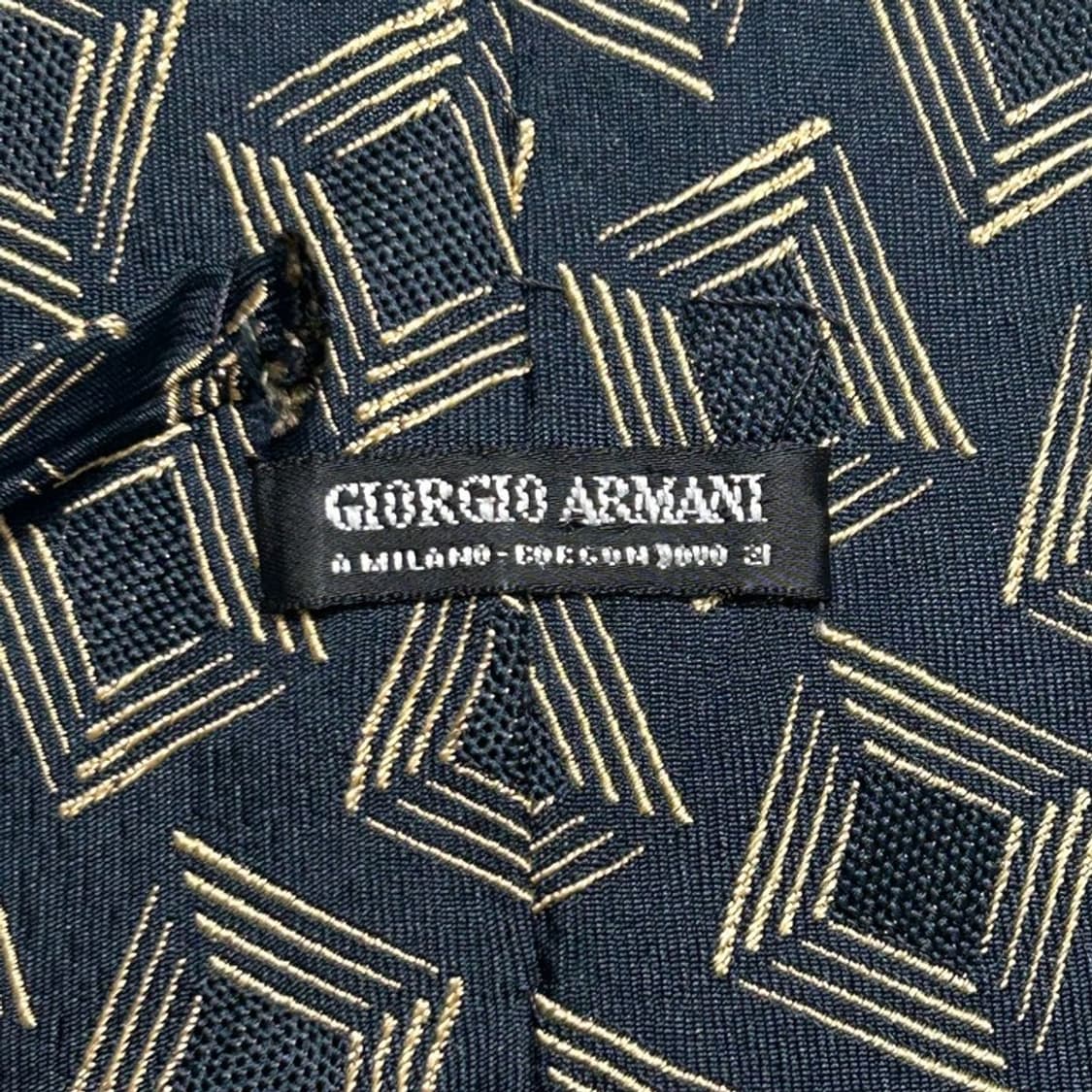 조르지오 아르마니 패턴 실크 넥타이 Made in ITALY 상품이미지5