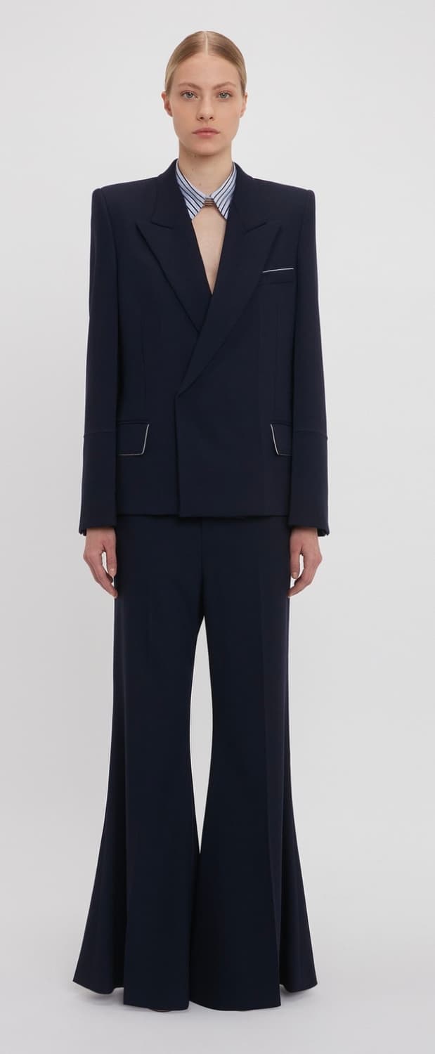 빅토리아베컴 네이비 블레이저 자켓 6사이즈 새상품 상품이미지6