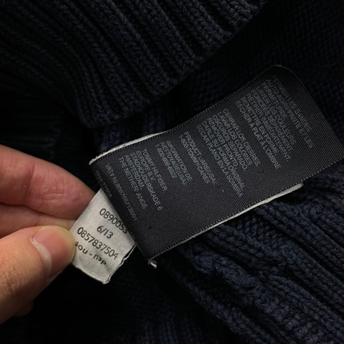 100 타미힐피거 니트집업 상품이미지4