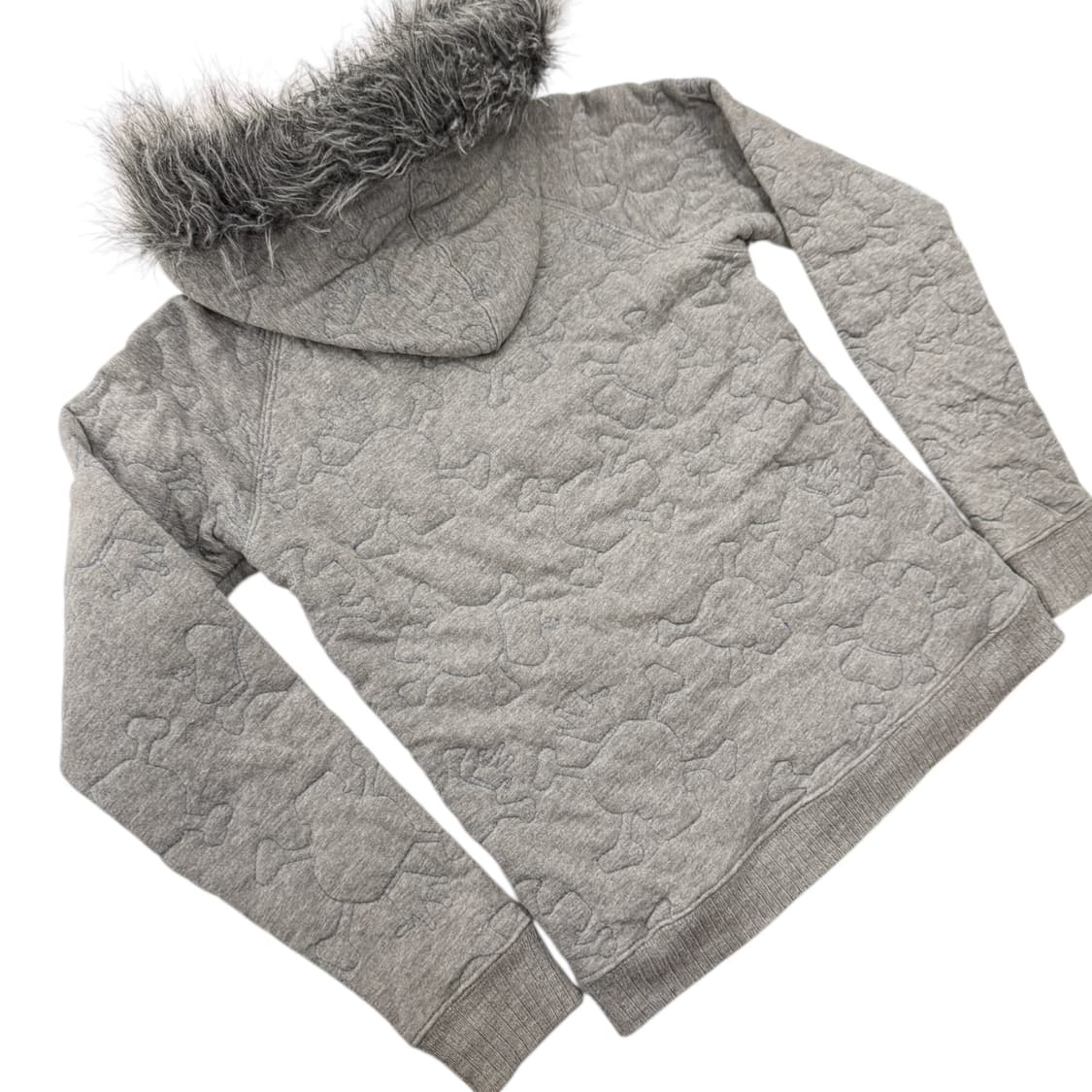 스투시 걸즈 스컬 패디드 퍼 자켓 그레이 상품이미지6