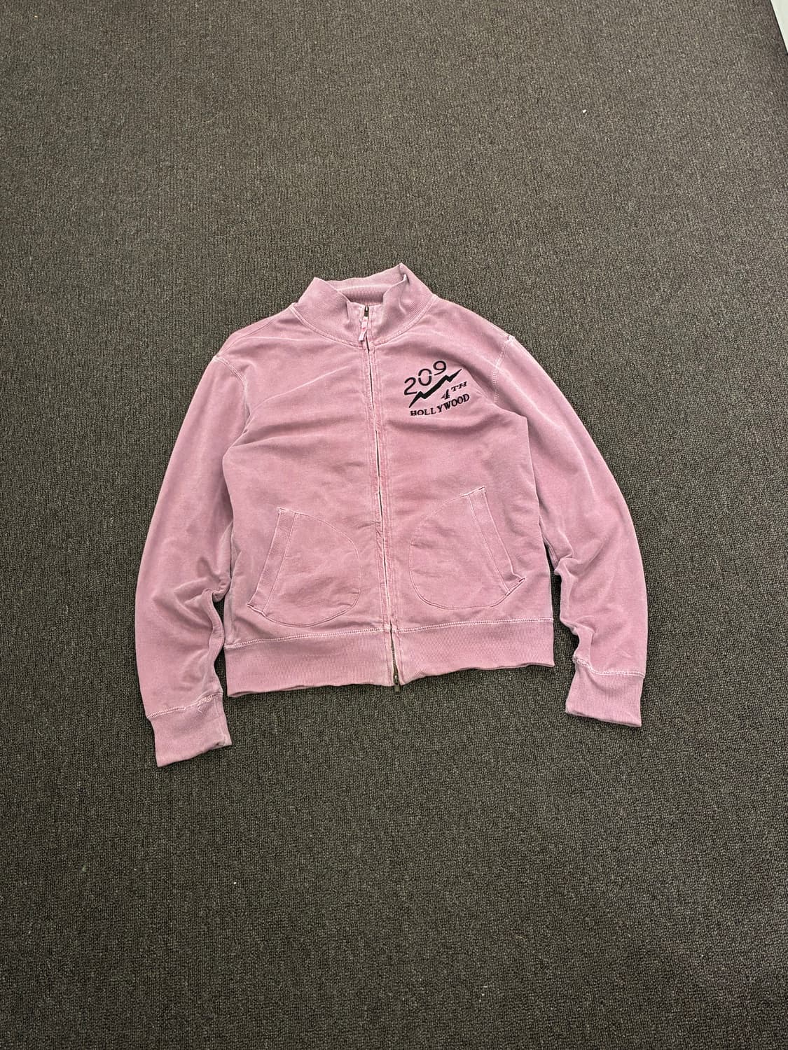 M)Japanese vintage 여성 모브 하이넥 집업 상품이미지4