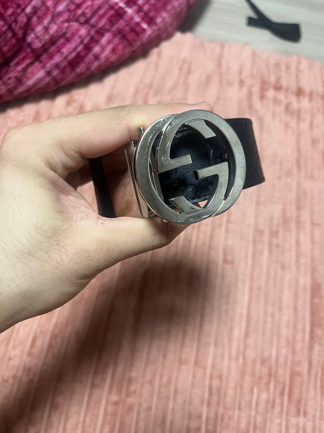 구찌 인터로킹 G 버클 리버서블 벨트 상품이미지9