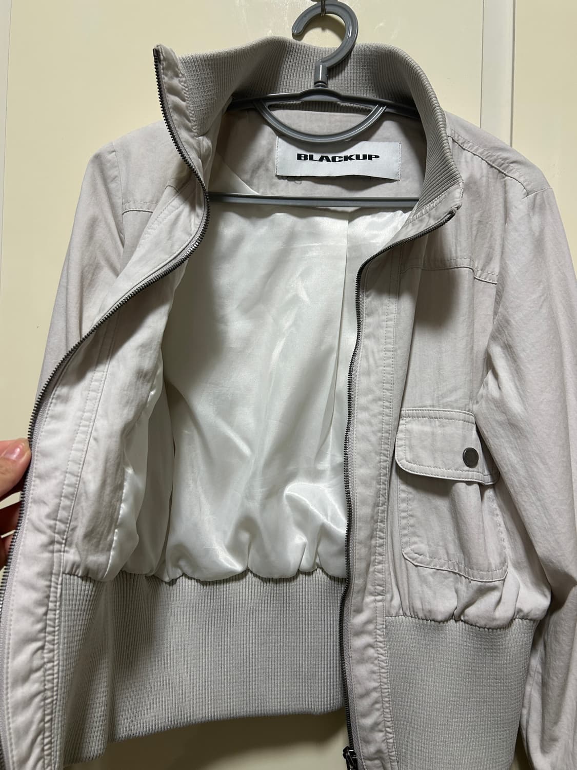 블랙업 [MADE] 브레제 하이넥 코튼 점퍼 (크림) 상품이미지3