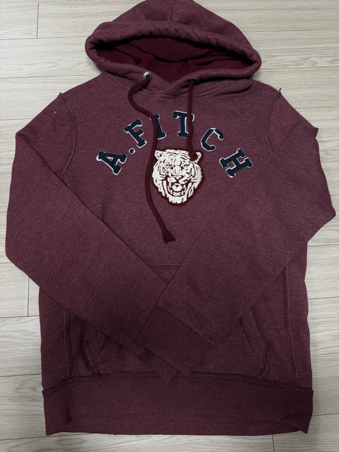 아베크롬비 버건디 후드티 s 상품이미지2