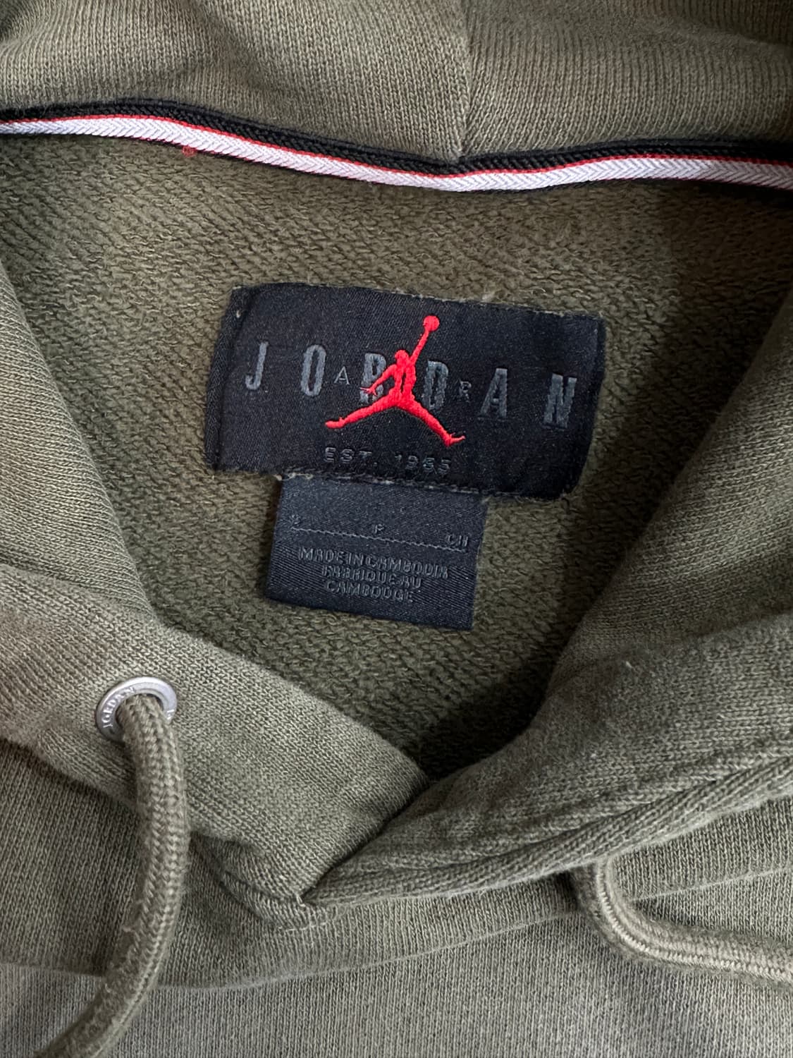 조던 워싱 후드티 카키 상품이미지3